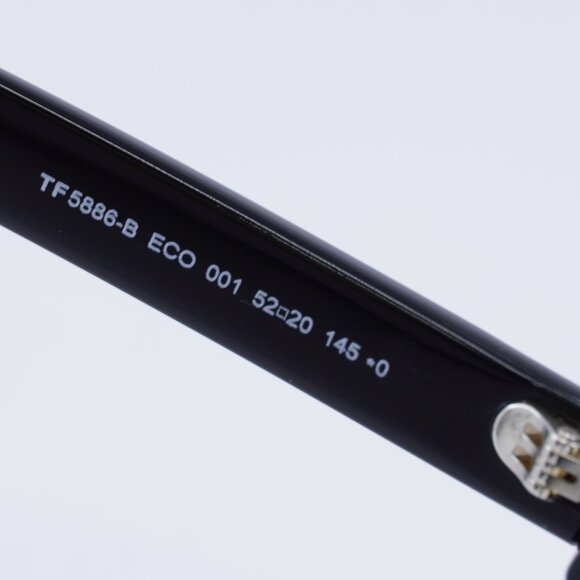 Tom Ford FT5886-B 001 Eyeglasses Black 52mm Square Frame, Blue Light Block - Picture 6 of 10